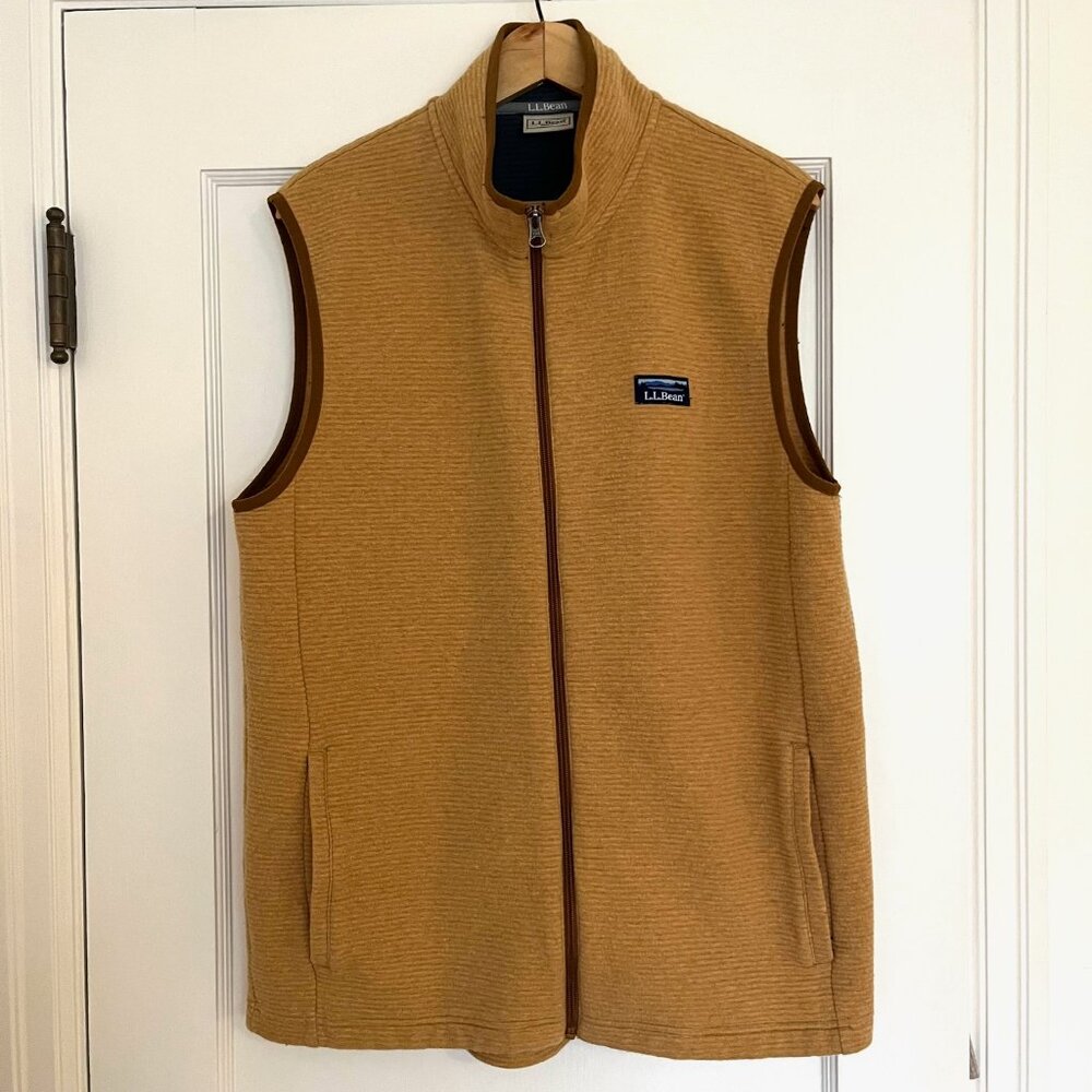 L.L. Bean Men's Lakewashed Double-Knit Vest | Size M Tall - Picture 3 of 9